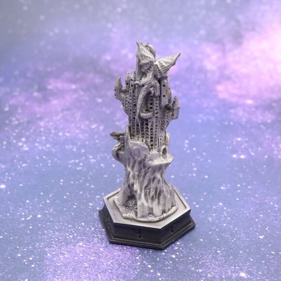 Danbury Mint - Fantasy Of The Crystal - Fortress of Doom Rook Chess Piece - Picture 3 of 5
